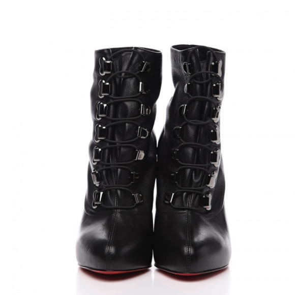 Christian Louboutin - Nappa Troopista 120 Ankle Boots size 38 Black - Picture 2 of 4